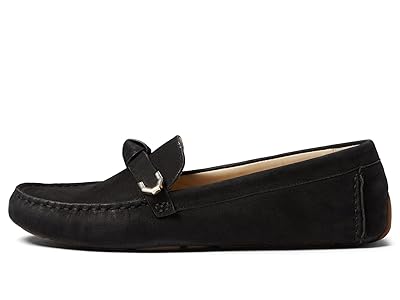Cole Haan Womens Evelyn Bow Driver, Black Leather, 5-C US